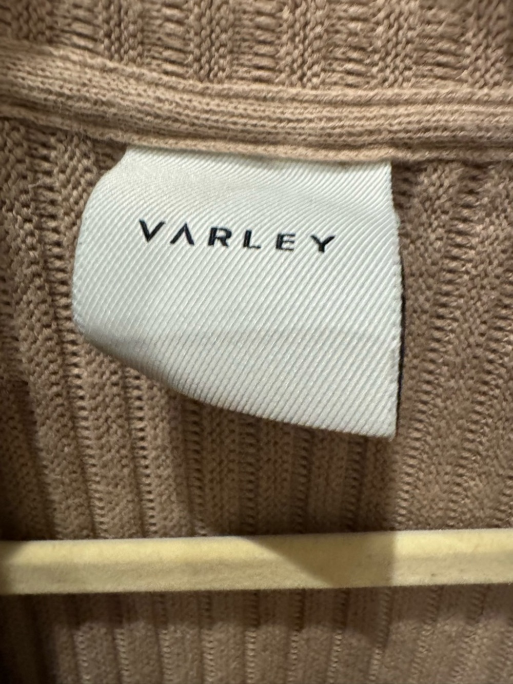 Varley Ribbed Zip-Front Utility Jacket in Taupe - Picture 2 of 3